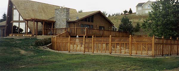 Beautiful Fencing Added with Deck
